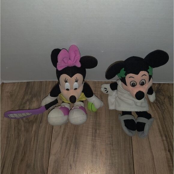 MATTEL Vintage Bean Plush Star Bean Disney MINNIE MOUSE & Mickie Mouse. Has wear - Picture 7 of 8